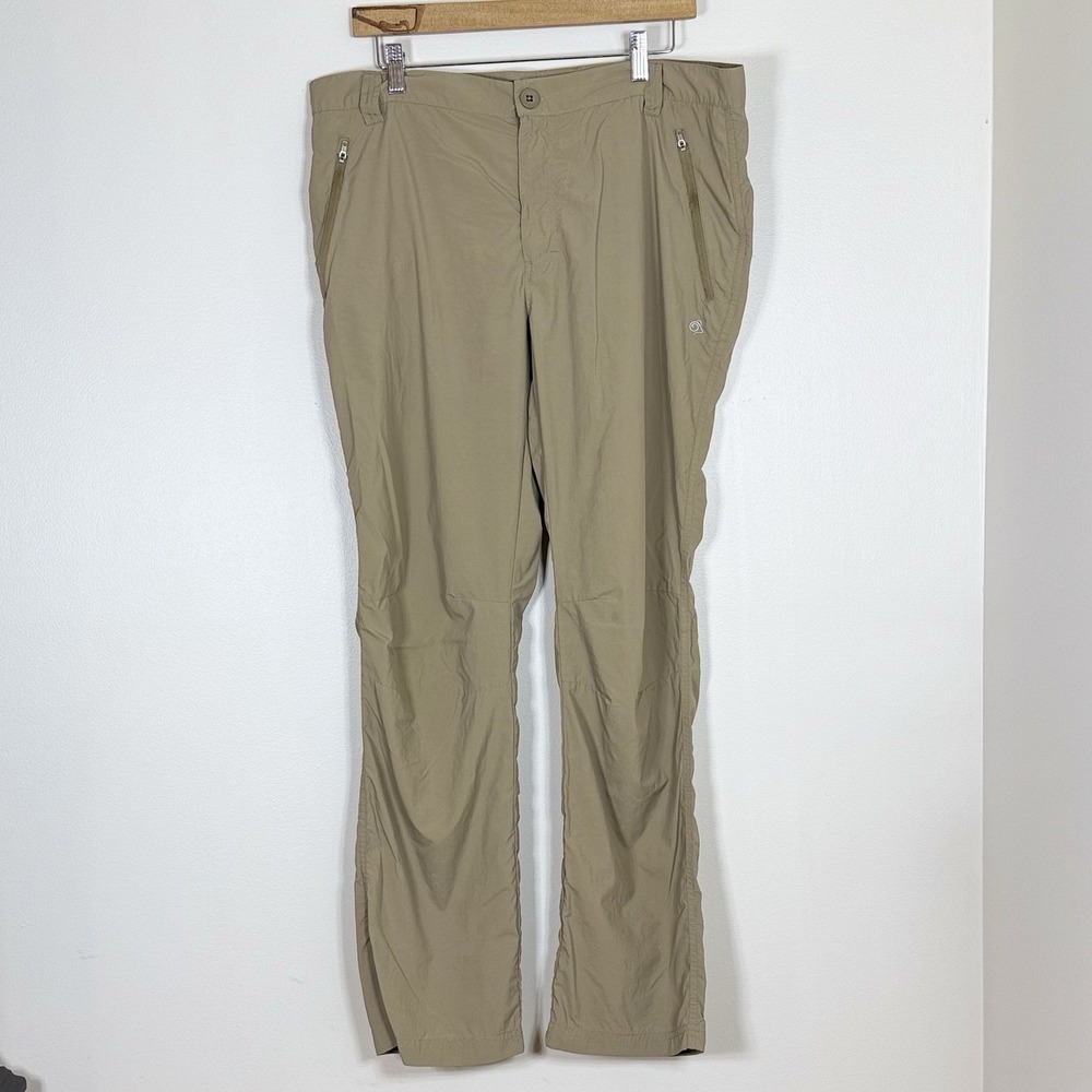 Craghoppers National Geographic Mens Pants 38R Khaki Insect Shield Hiking Travel